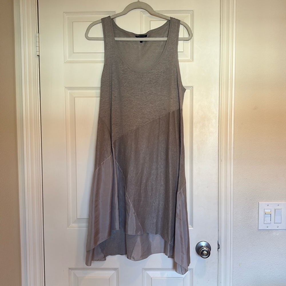 Eileen Fisher Linen/Silk Sleeveless Layered Dress
